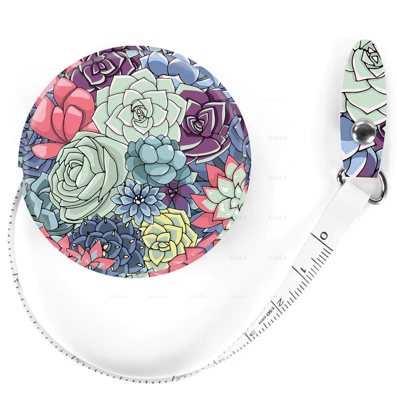 Gerkia Sewing Tape Measure，Colour Printed Small Retractable Soft Measuring Tape for Tailor Cloth Fabric Body Measurements. - Image 1